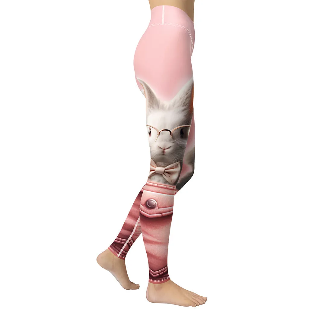 Cute Bunny Yoga Leggings