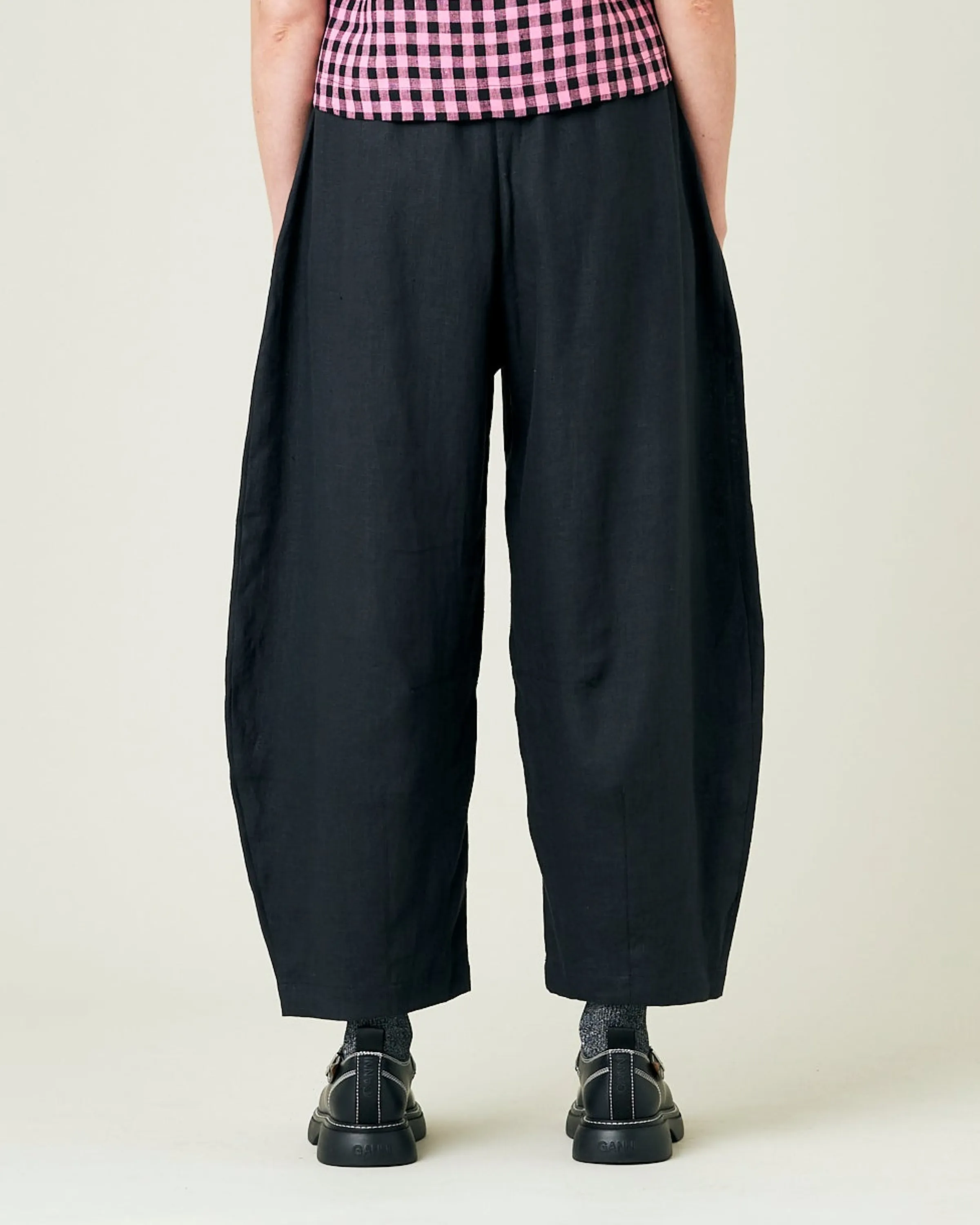 Daisy Black Linen Trousers