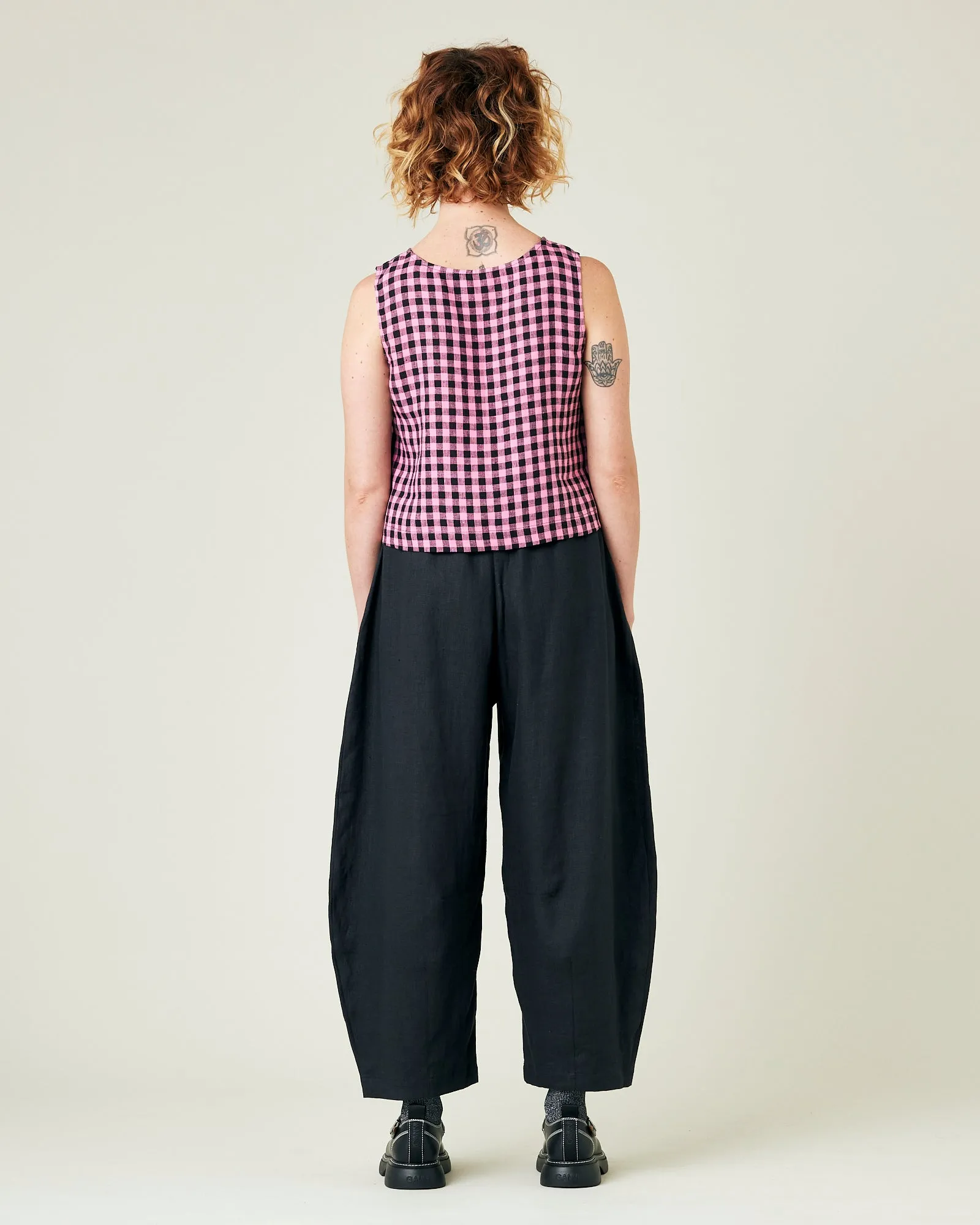 Daisy Black Linen Trousers