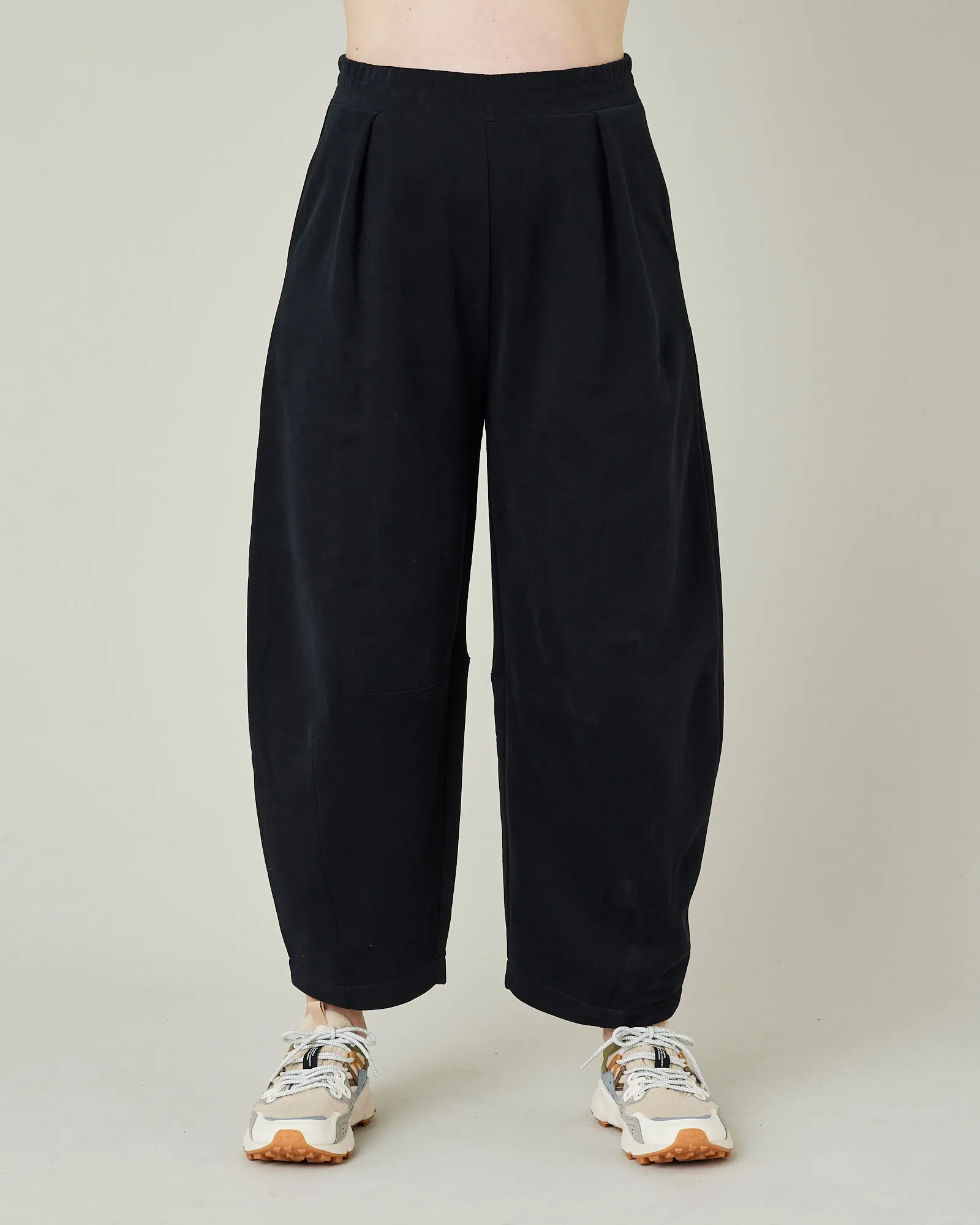 Daisy Black Organic Cotton Jersey Trousers