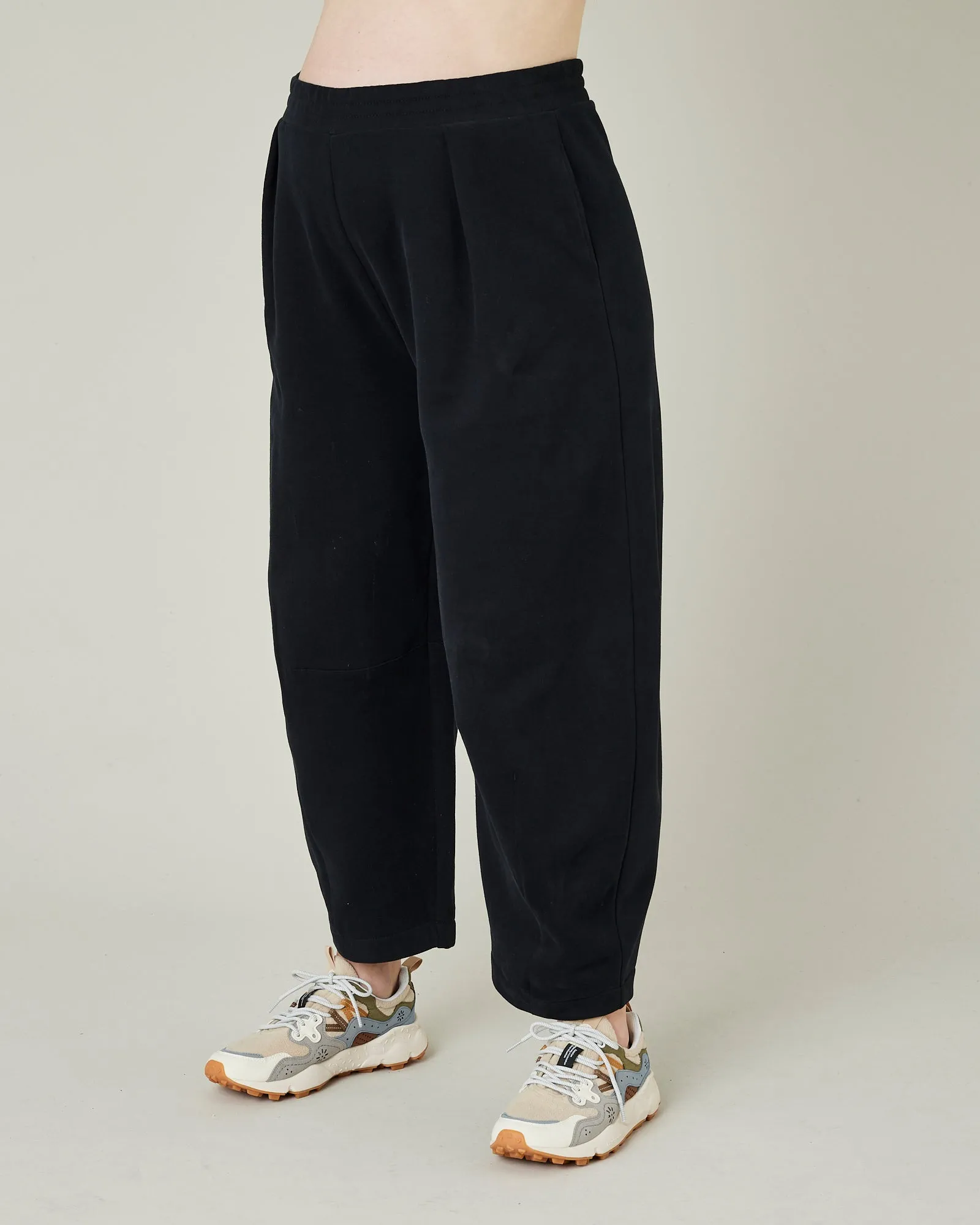 Daisy Black Organic Cotton Jersey Trousers