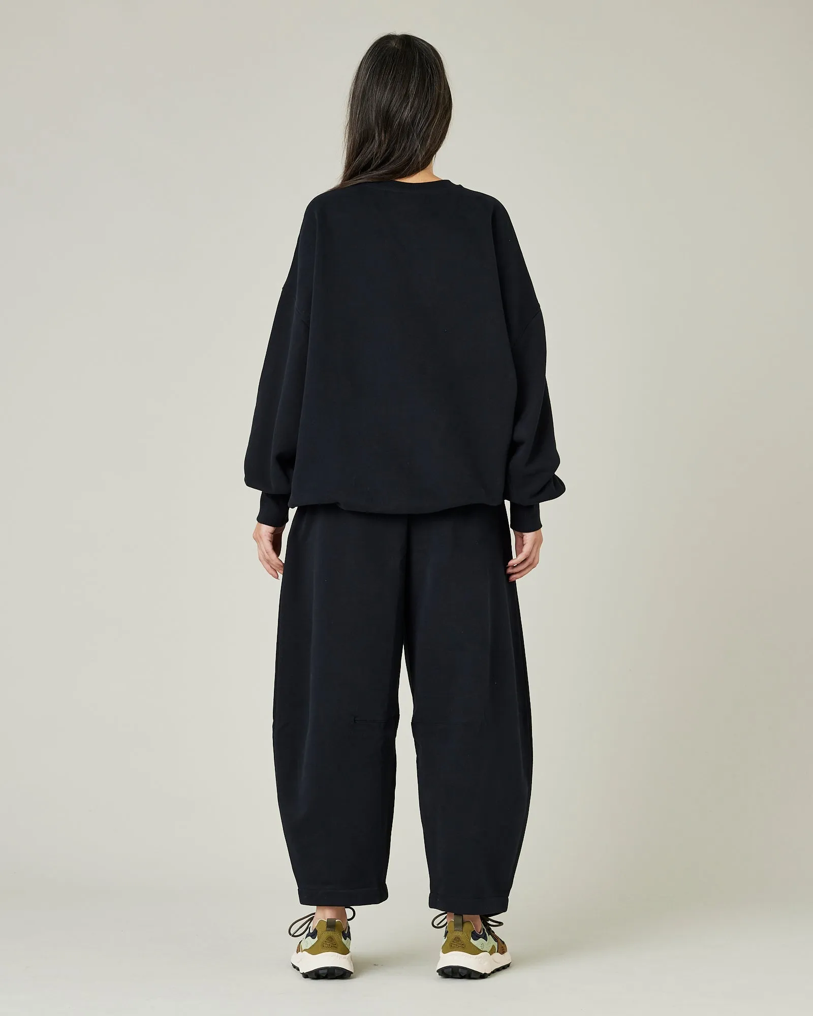 Daisy Black Organic Cotton Jersey Trousers