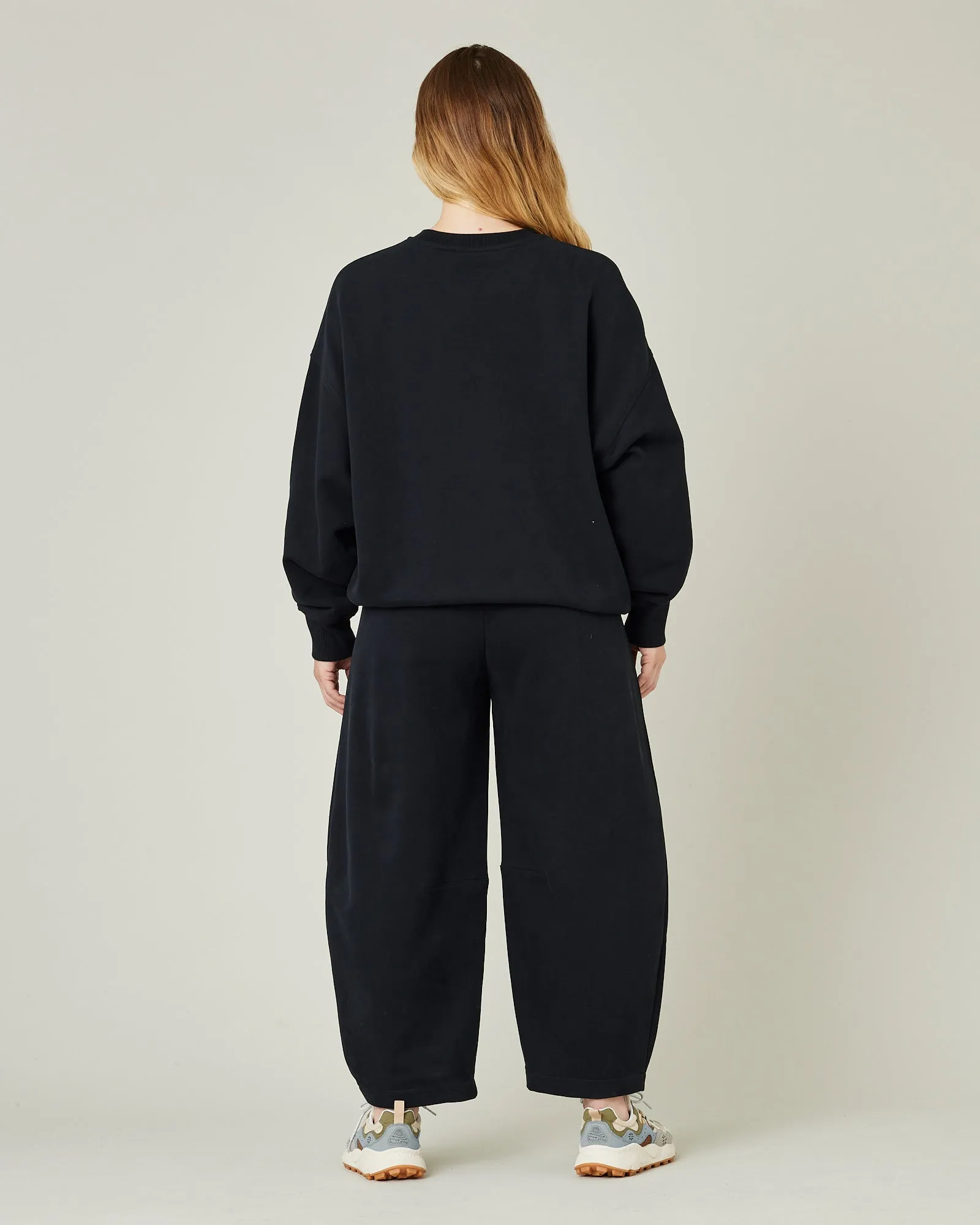 Daisy Black Organic Cotton Jersey Trousers