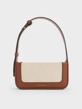 Daylla Canvas Shoulder Bag - Tan