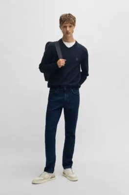 Delaware slim-fit jeans in indigo-blue stretch denim