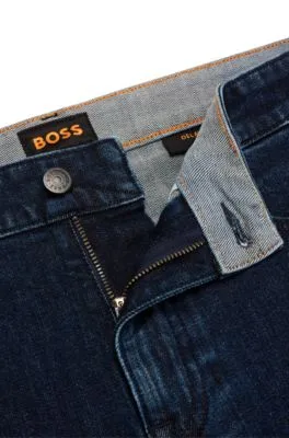 Delaware slim-fit jeans in indigo-blue stretch denim