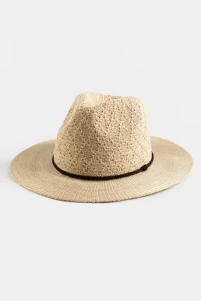 Delia Open Weave Panama Hat