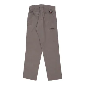 Dickies Trousers - 28W UK 8 Grey Cotton Blend