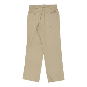 Dickies Trousers - 30W 31L Beige Cotton Blend