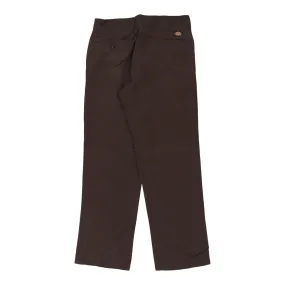 Dickies Trousers - 32W 32L Brown Cotton Blend