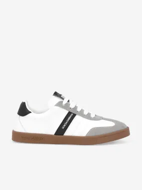 Dolce & Gabbana Boys Leather Retro Trainers in White