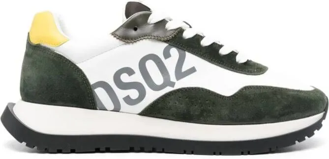 DSQUARED2 Running leather sneakers White