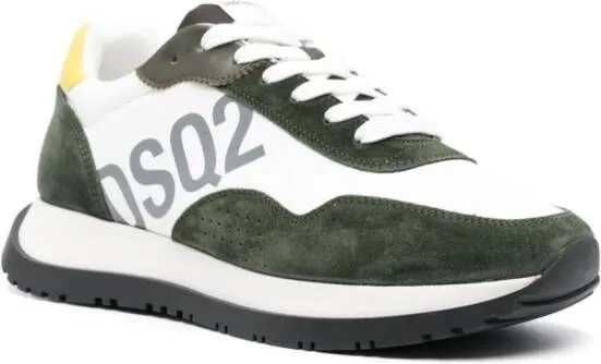 DSQUARED2 Running leather sneakers White