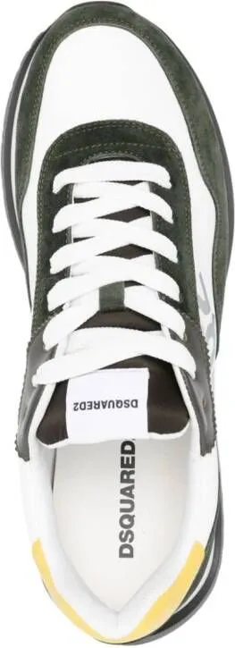 DSQUARED2 Running leather sneakers White