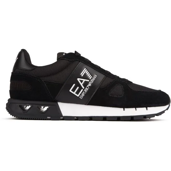 Ea7 B&W Mesh Run Trainers