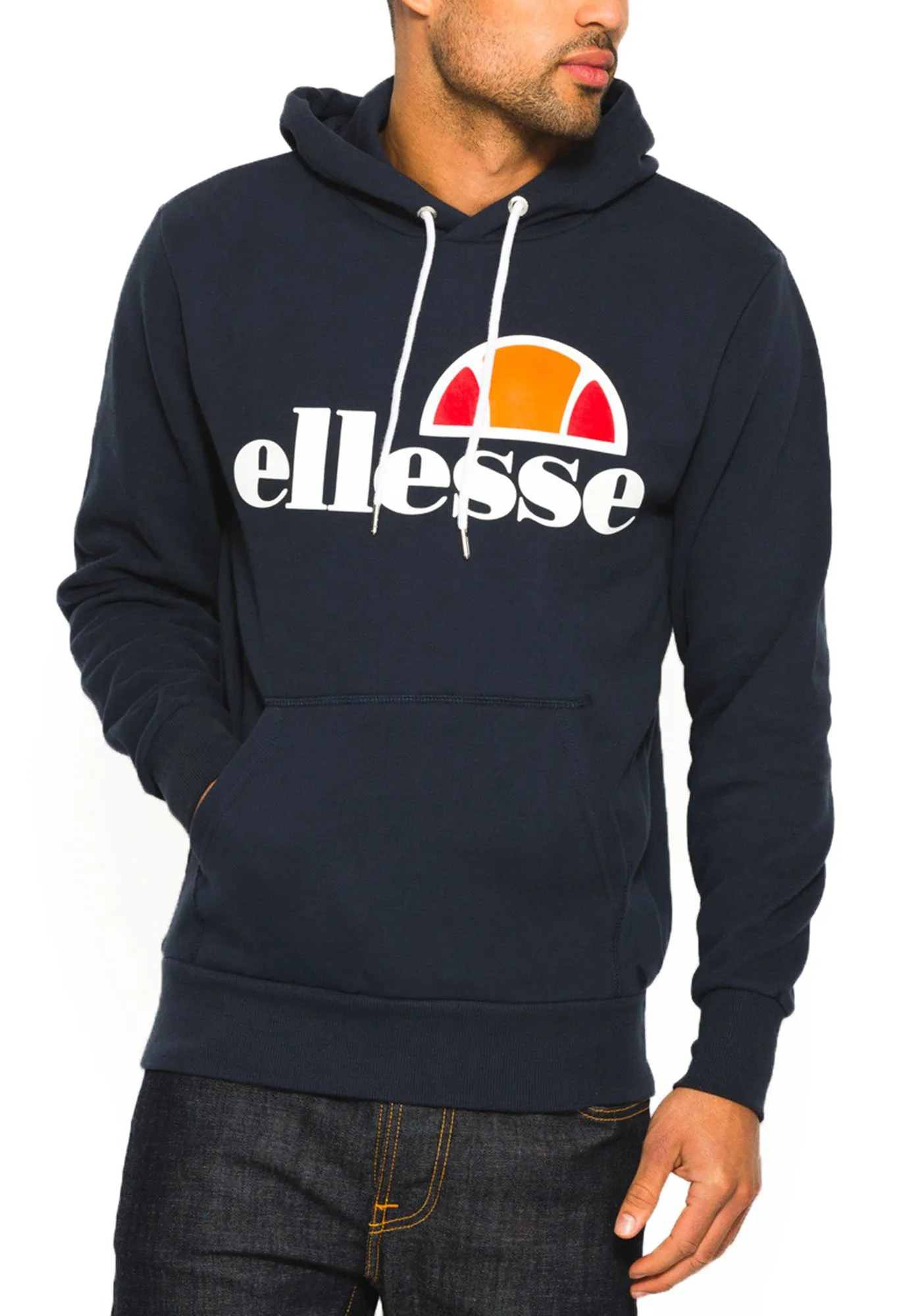 Ellesse Gottero Logo Overhead Hoodie Dress Blues