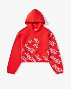 ERL  Men's Coca Cola Swirl Hoodie Knit Red 