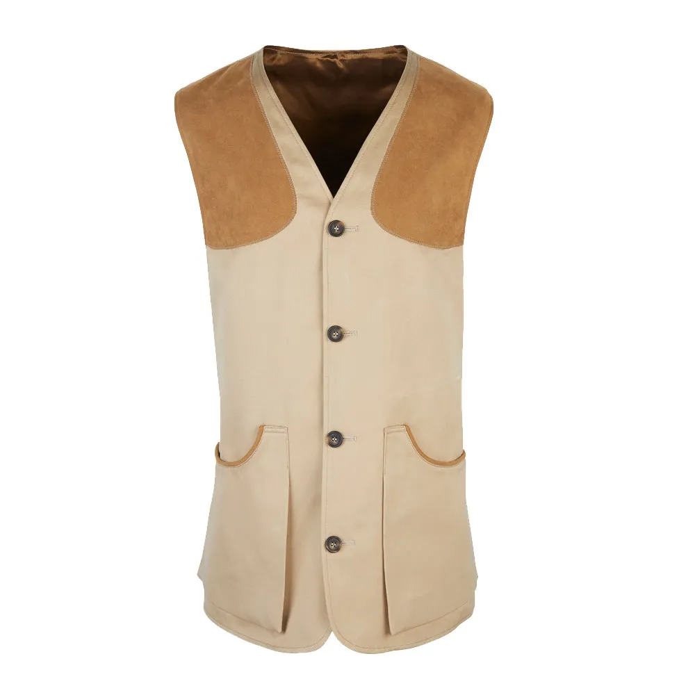 Farlows Putty Moorland Cotton Shooting Vest