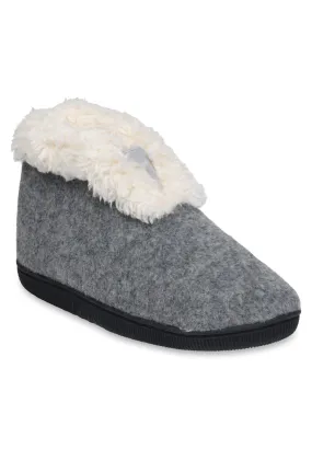 Faux Wool Memory Foam Slipper Boot