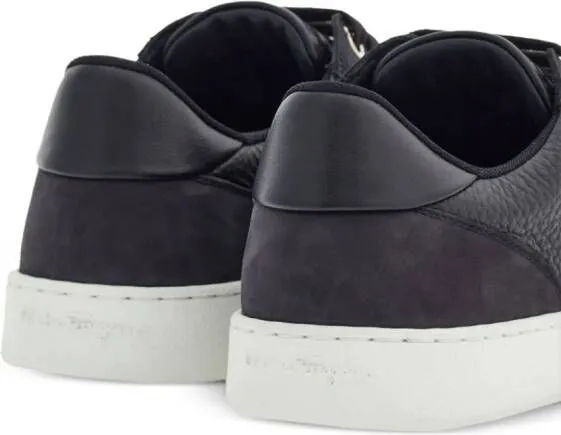 Ferragamo logo-print leather sneakers Black