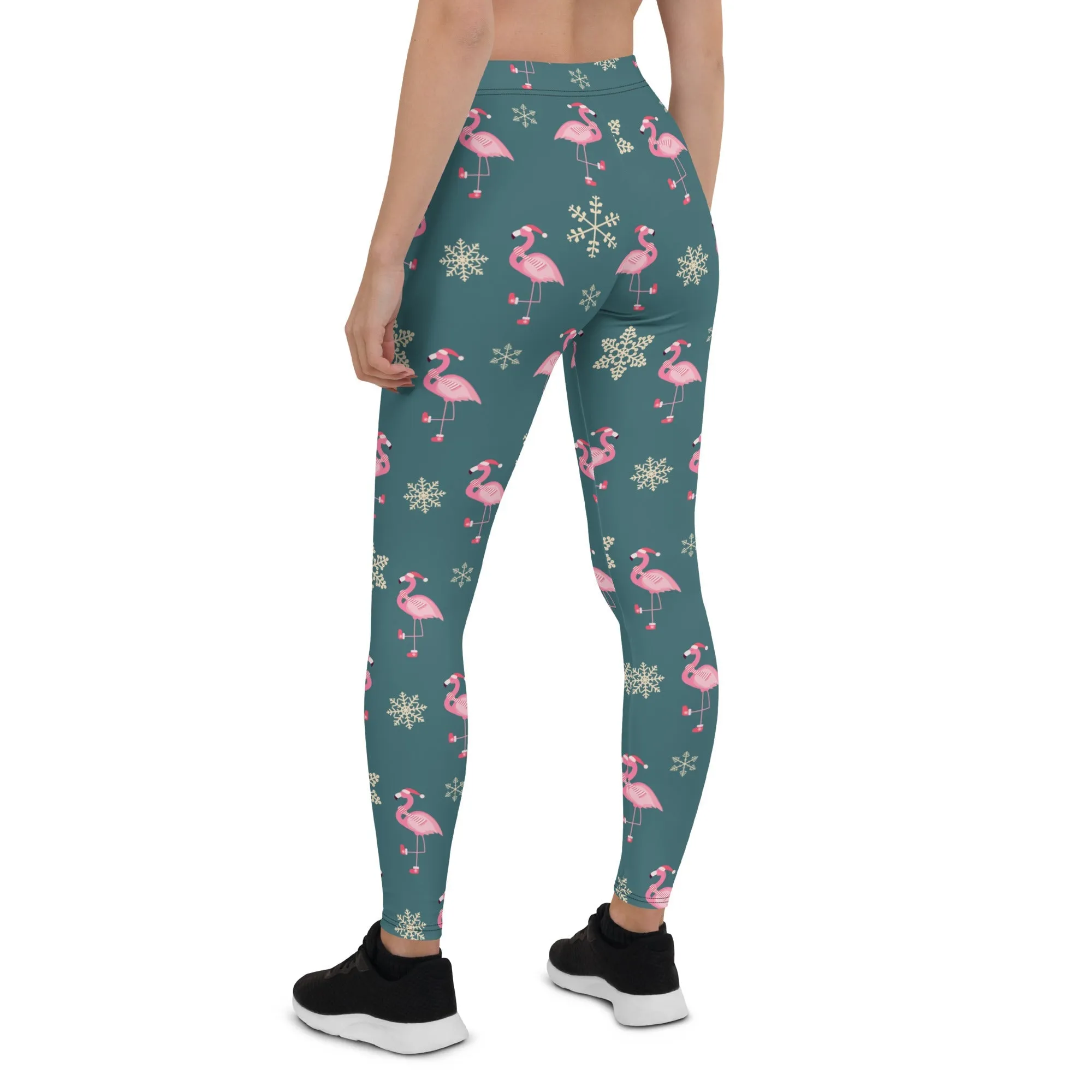 Festive Flamingos Leggings