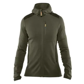 Fjallraven Keb Fleece Hoodie Laurel Green / Deep Forest