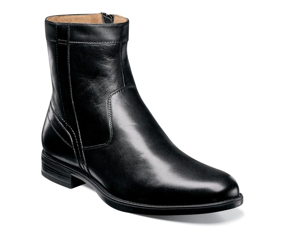 Florsheim Midtown Plain Toe Zipper Boot - Black