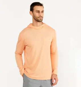 Free Fly Men's Bamboo Lightweight Hoodie in Tropic Orange