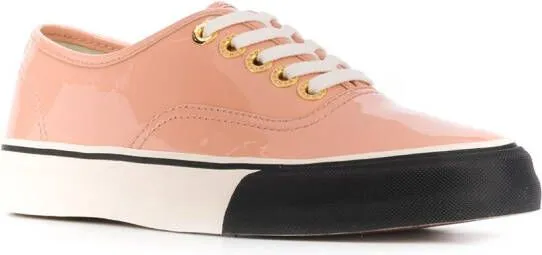 Fumito Ganryu varnished effect sneakers Pink