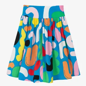 Girls Multicoloured Logo Skirt