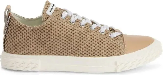 Giuseppe Zanotti Frankie perforated leather sneakers Neutrals