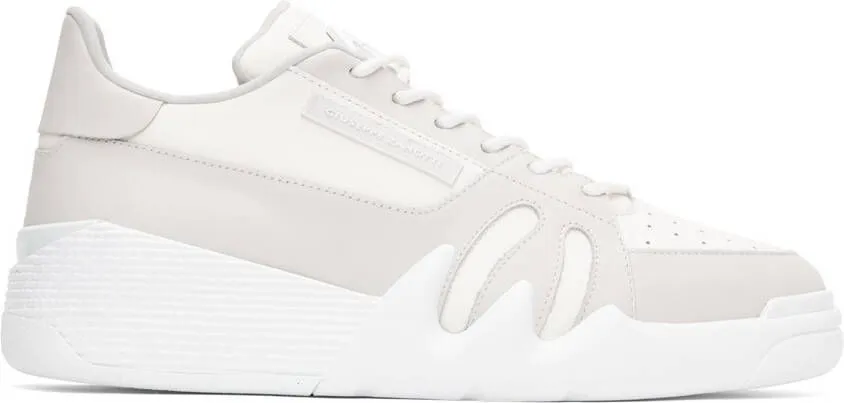 Giuseppe Zanotti White & Gray Birel Sneakers