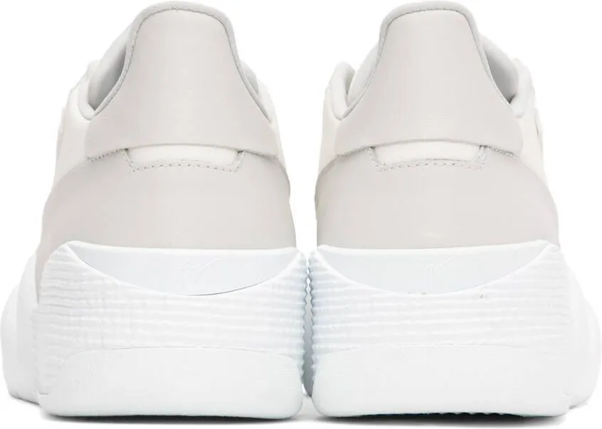 Giuseppe Zanotti White & Gray Birel Sneakers