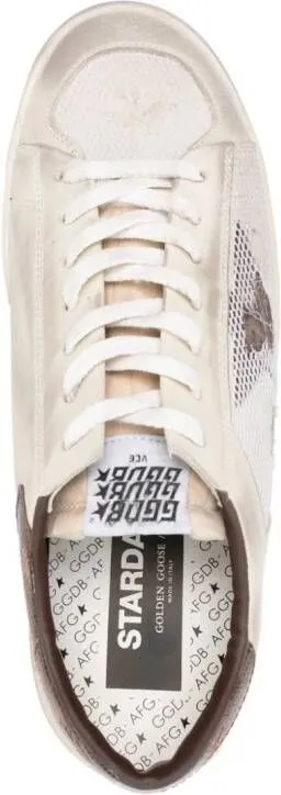 Golden Goose Stardan mesh-trim sneakers Neutrals