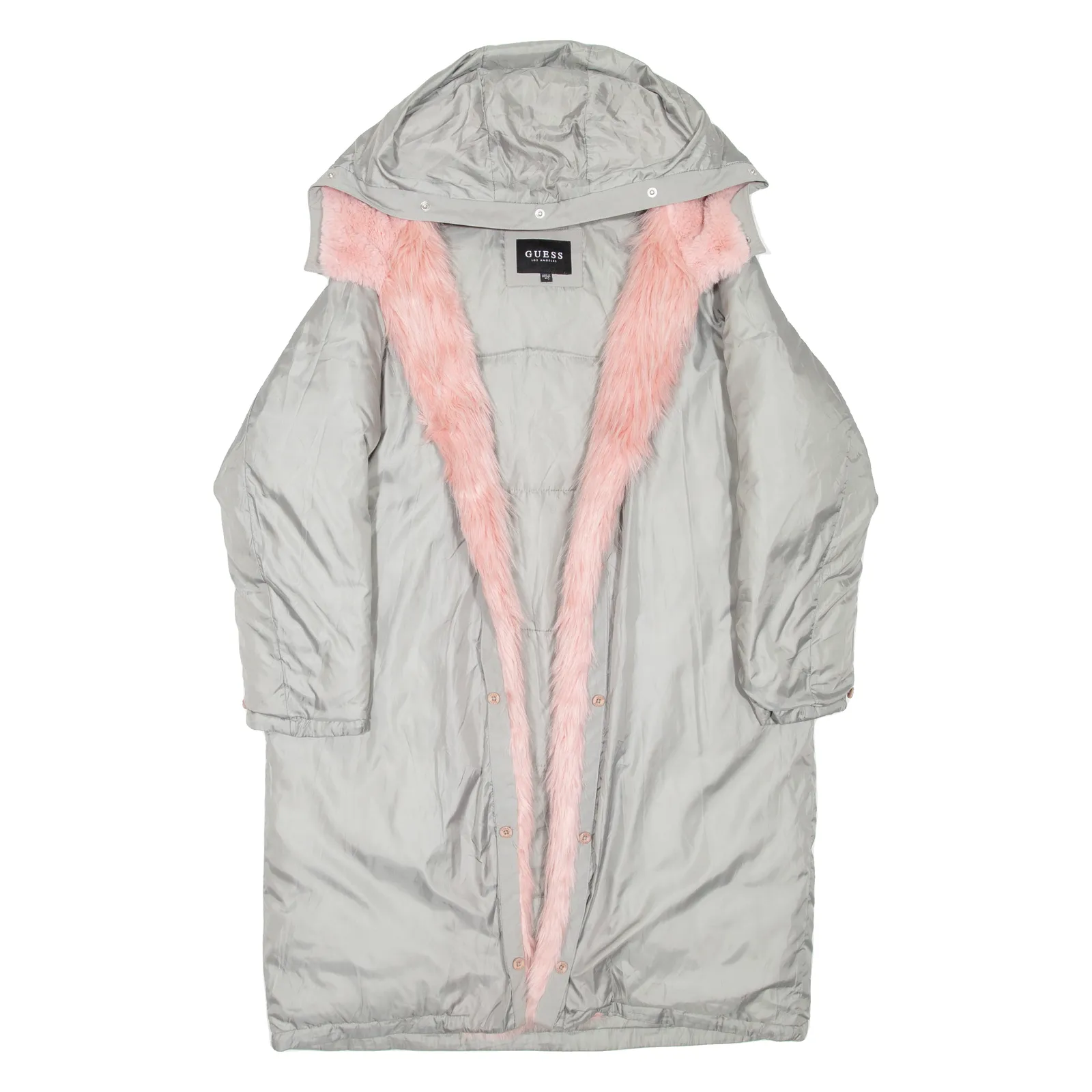 GUESS Womens Jacket Grey Hooded XS