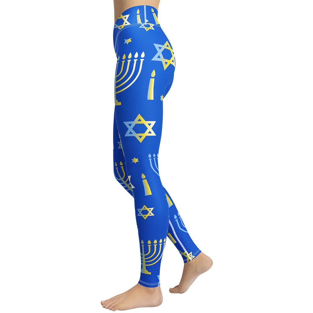 Hanukkah Yoga Leggings