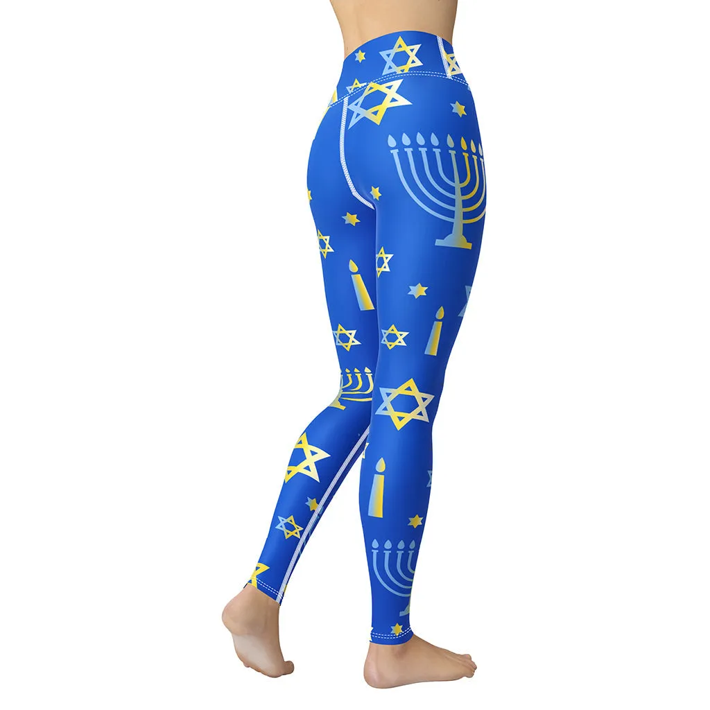 Hanukkah Yoga Leggings