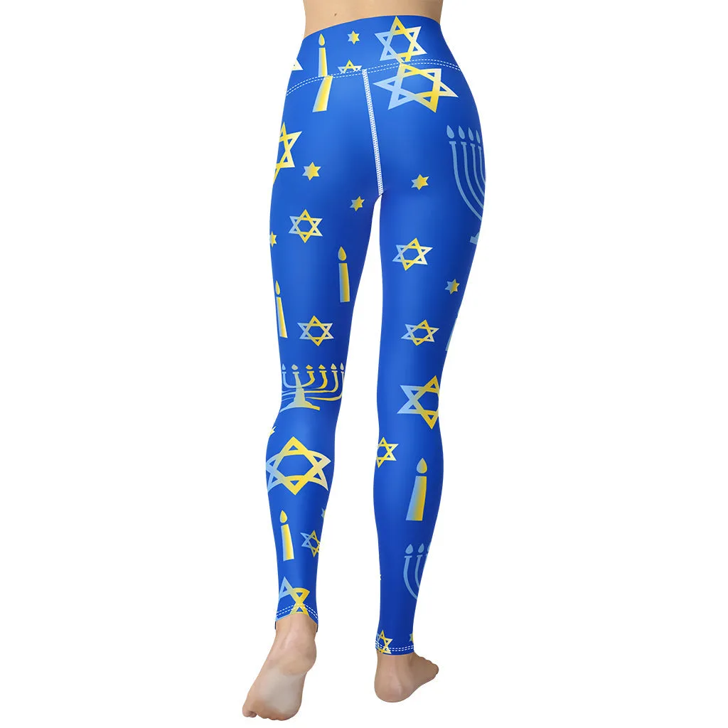 Hanukkah Yoga Leggings