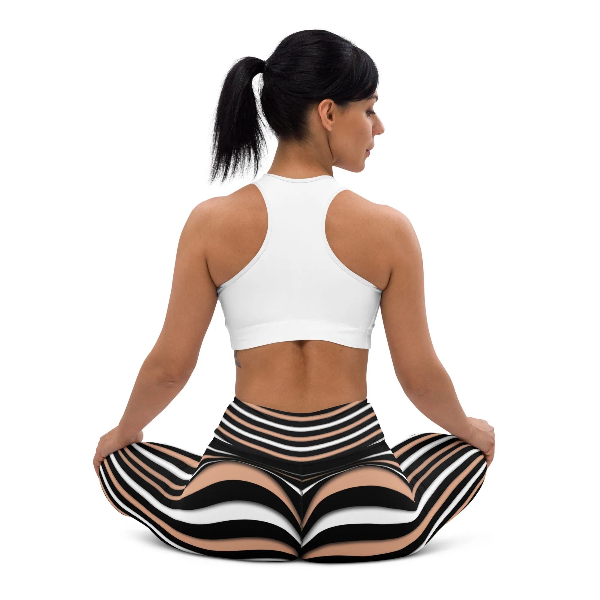 Heart Shaped Illusion Yoga Leggings