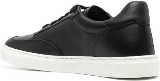 Henderson Baracco logo-stitching leather sneakers Black