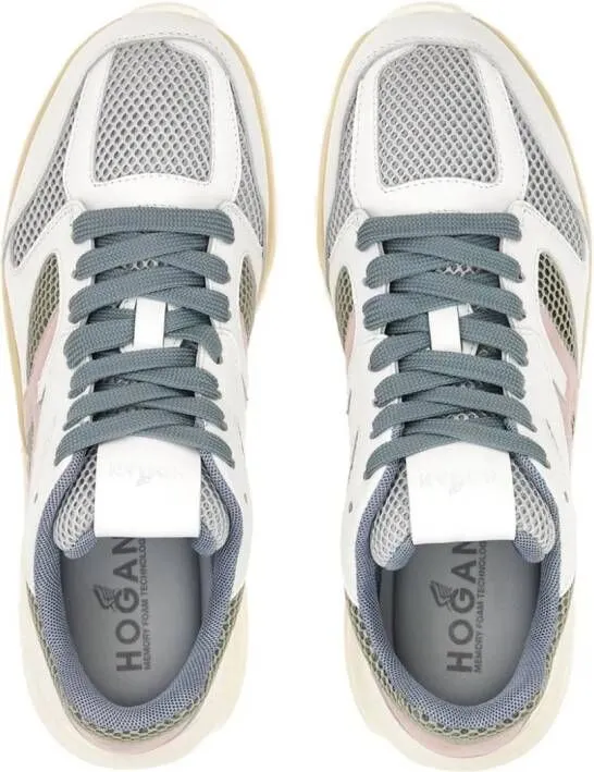 Hogan panelled low-top sneakers Grey