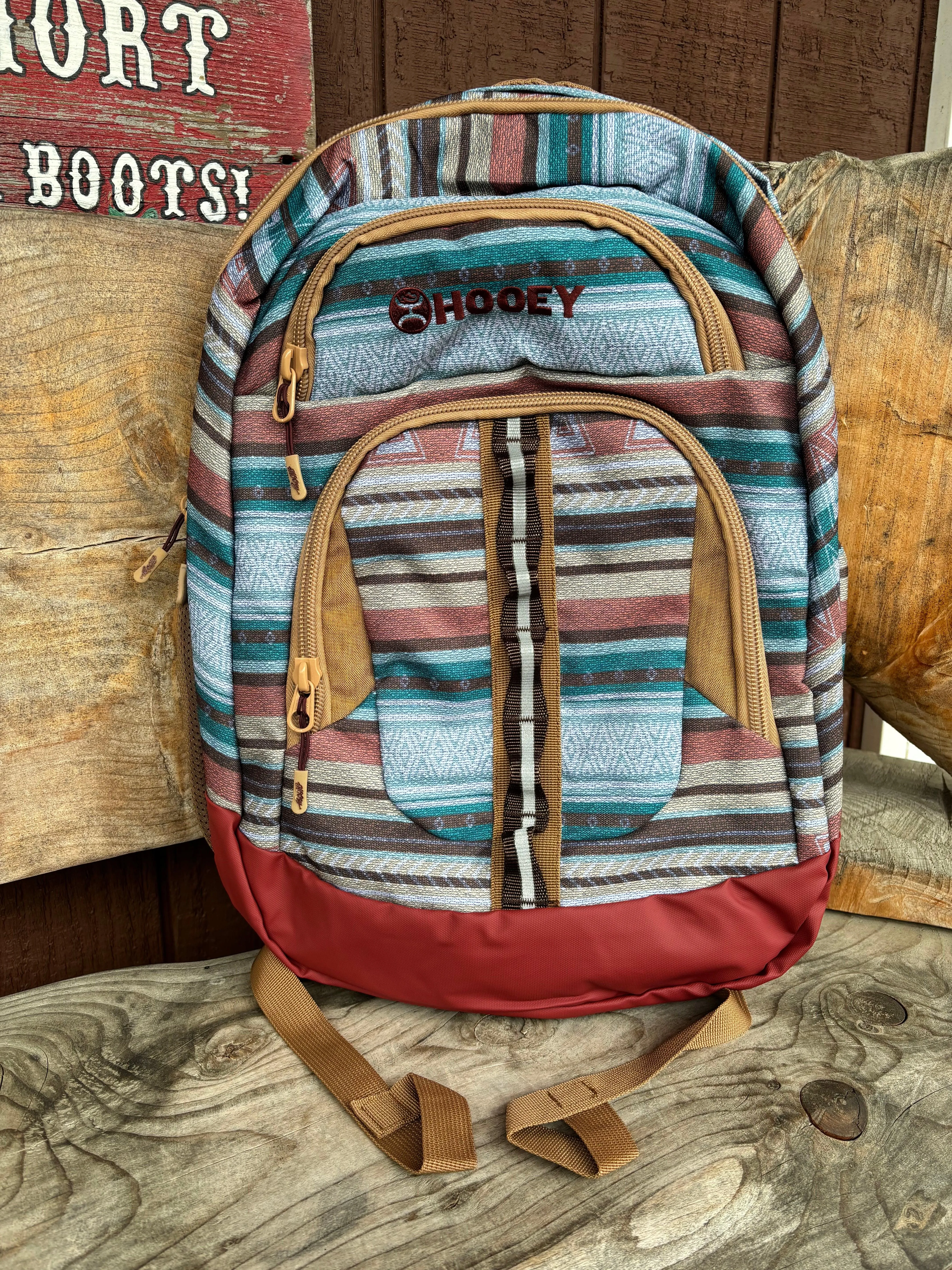 Hooey OX Tan Southwestern Serape Print Backpack BP064SPBU