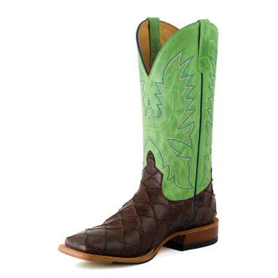 Horsepower Chocolate Fish Print Men's Boot