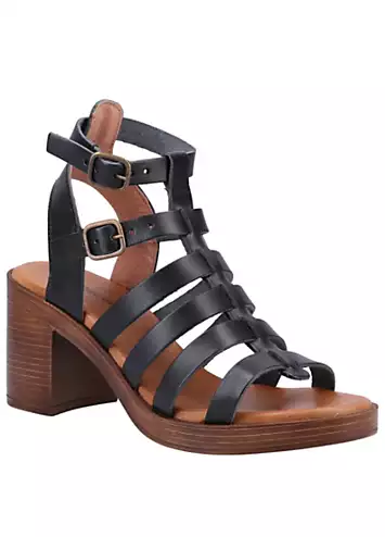 Hush Puppies Ladies Black Gloria Gladiator Sandals | Kaleidoscope