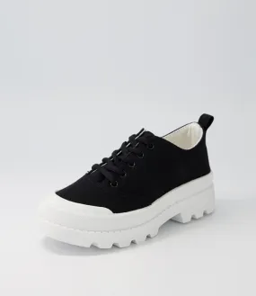 I LOVE BILLY Ilysse Black Off White Canvas Sneakers