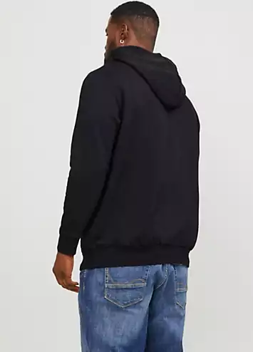 Jack & Jones Plus Size Logo Print Hoodie | Grattan