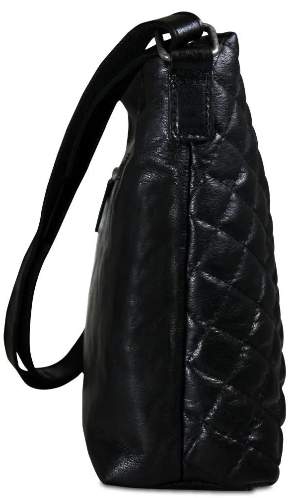 Jack Georges Quilted Hobo Bag 