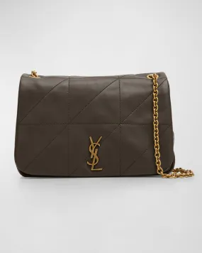 Jamie 4.3 Small YSL Shoulder Bag in Quilted Smooth Leather