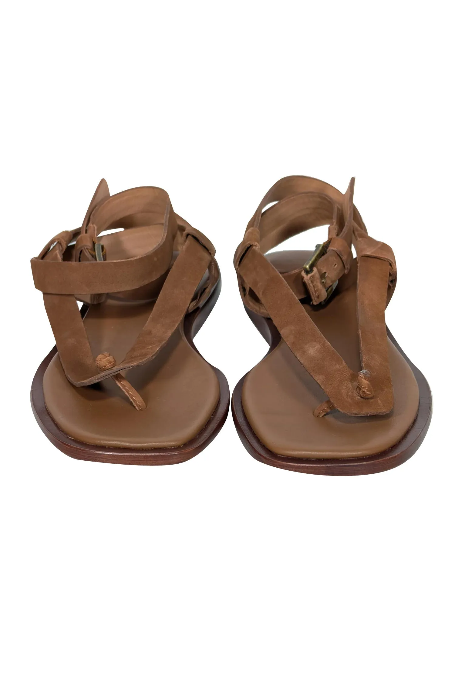 Joie - Tan Leather Stappy Thong Sandals Sz 7