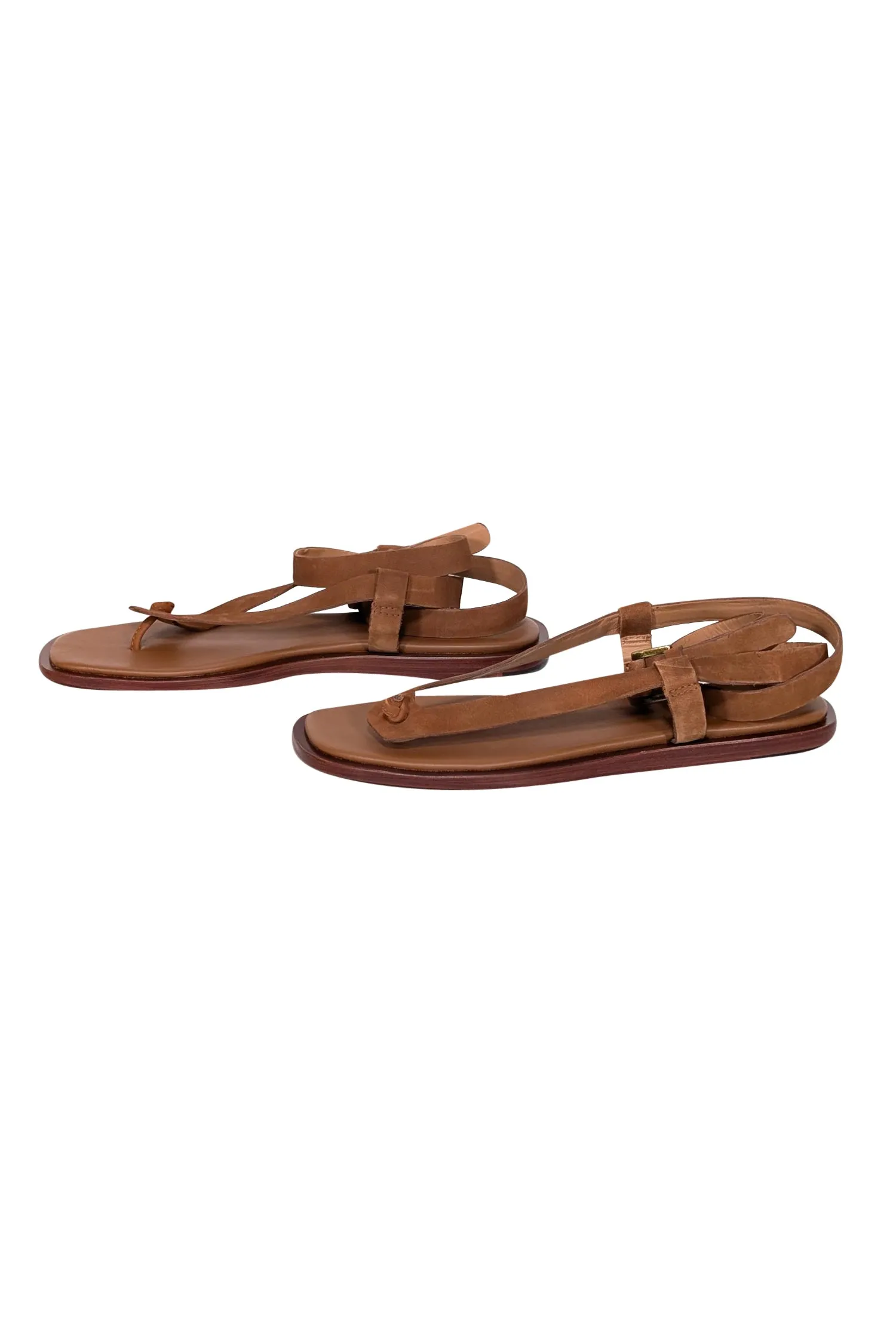 Joie - Tan Leather Stappy Thong Sandals Sz 7